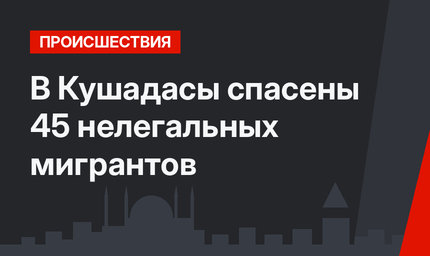 В Кушадасы спасены 45 нелегальных мигрантов
