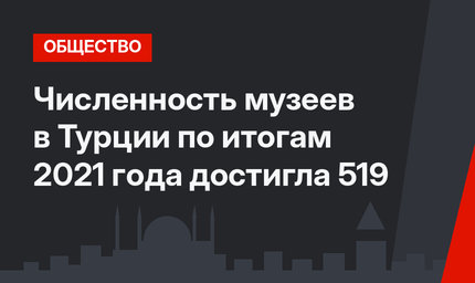 Численность музеев в Турции по итогам 2021 года достигла 519