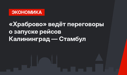 «Храброво» ведёт переговоры о запуске рейсов Калининград — Стамбул