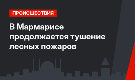 В Мармарисе продолжается тушение лесных пожаров