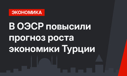  В ОЭСР повысили прогноз роста экономики Турции 
