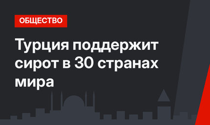Турция поддержит сирот в 30 странах мира