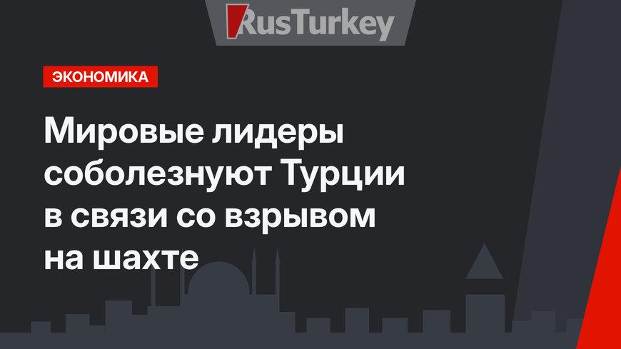 Мировые лидеры соболезнуют Турции в связи со взрывом на шахте