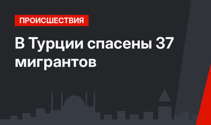 В Турции спасены 37 мигрантов