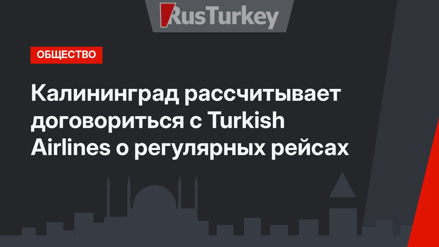 Калининград рассчитывает договориться с Turkish Airlines о регулярных рейсах