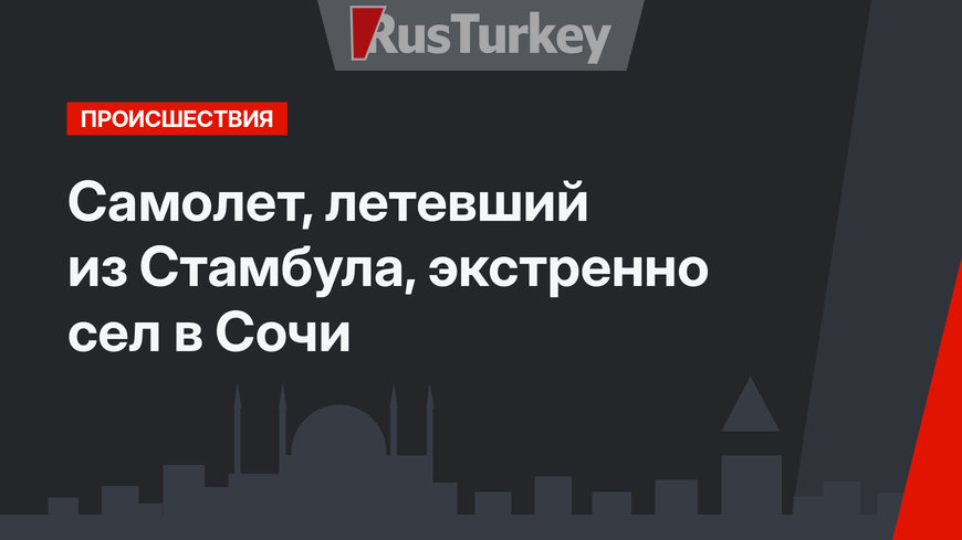 Самолет, летевший из Стамбула, экстренно сел в Сочи