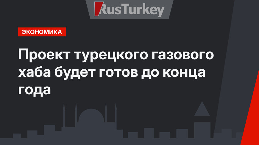 Проект турецкого газового хаба будет готов до конца года