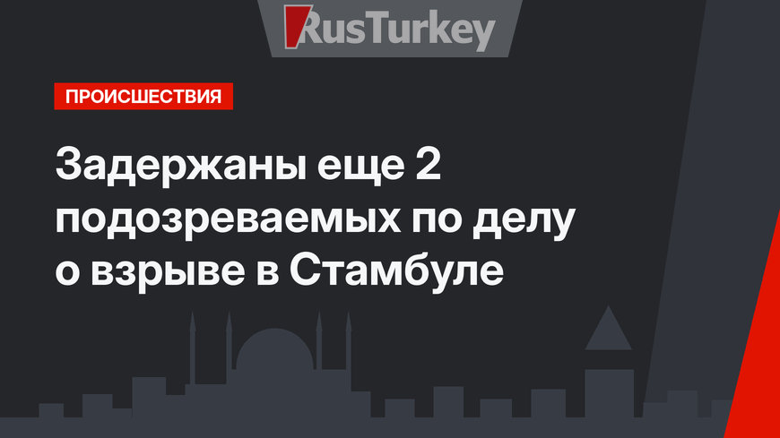 Задержаны еще 2 подозреваемых по делу о взрыве в Стамбуле