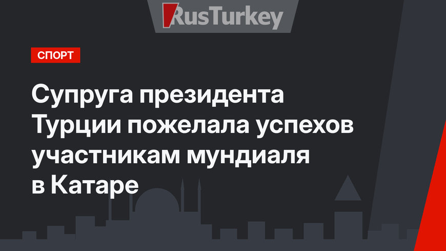 Супруга президента Турции пожелала успехов участникам мундиаля в Катаре