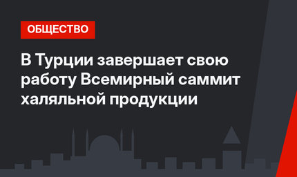 В Турции завершает свою работу Всемирный саммит халяльной продукции