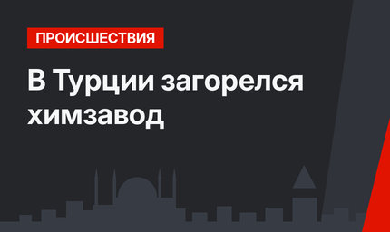 В Турции загорелся химзавод