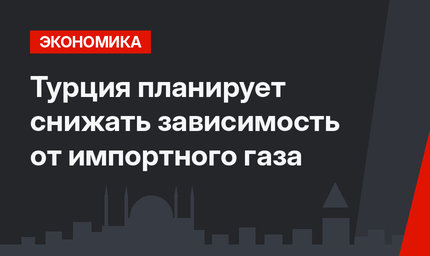 Турция планирует снижать зависимость от импортного газа