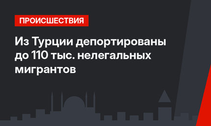 Из Турции депортированы до 110 тыс. нелегальных мигрантов