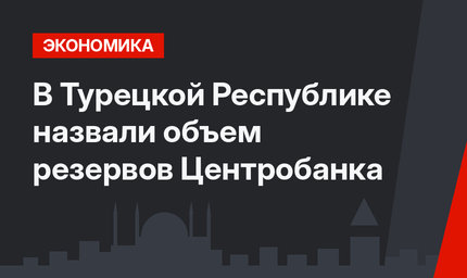 В Турецкой Республике назвали объем резервов Центробанка