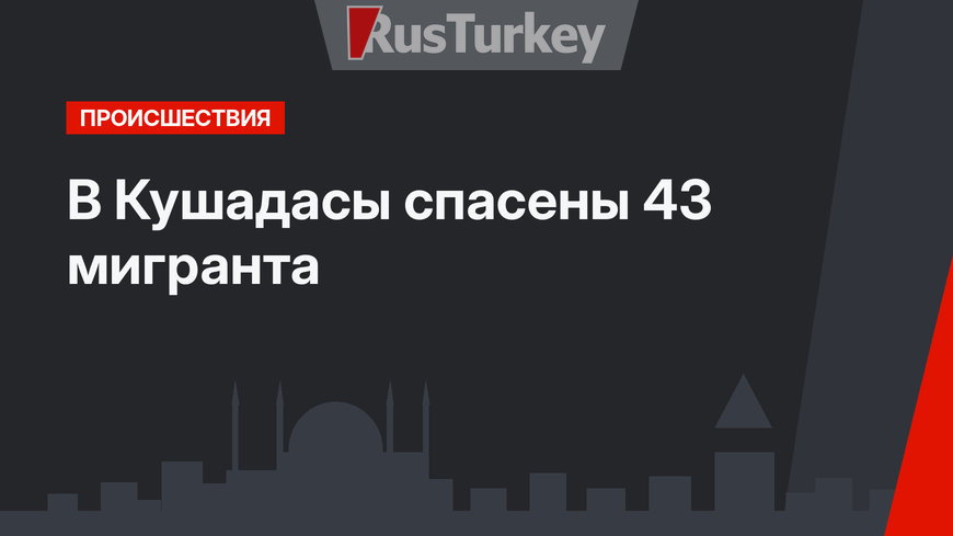 В Кушадасы спасены 43 мигранта