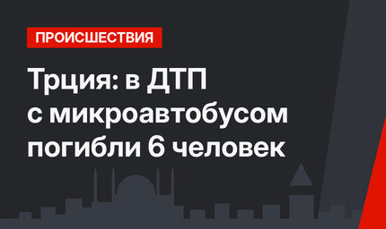 Трция: в ДТП с микроавтобусом погибли 6 человек
