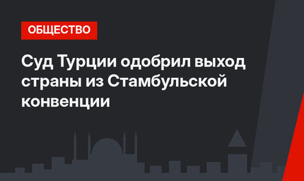 Суд Турции одобрил выход страны из Стамбульской конвенции