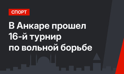 В Анкаре прошел 16-й турнир по вольной борьбе