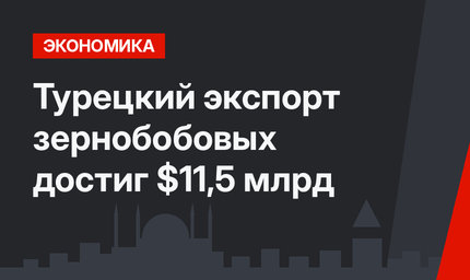 Турецкий экспорт зернобобовых достиг $11,5 млрд
