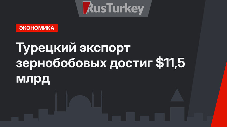 Турецкий экспорт зернобобовых достиг $11,5 млрд