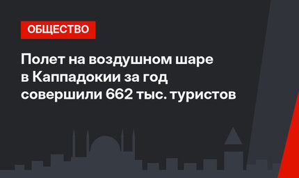 Полет на воздушном шаре в Каппадокии за год совершили 662 тыс. туристов