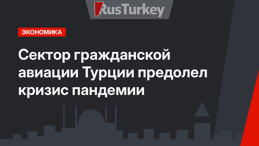 Сектор гражданской авиации Турции предолел кризис пандемии