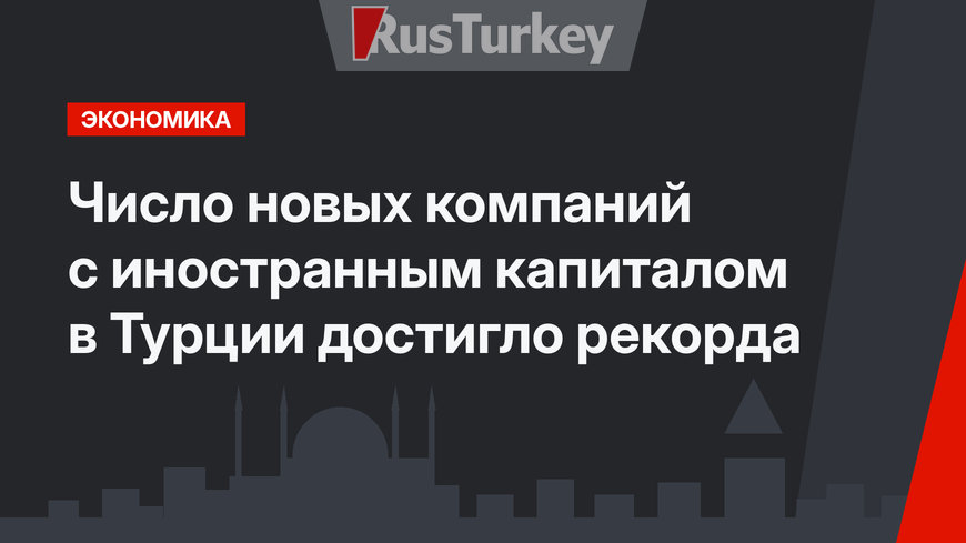 Число новых компаний с иностранным капиталом в Турции достигло рекорда