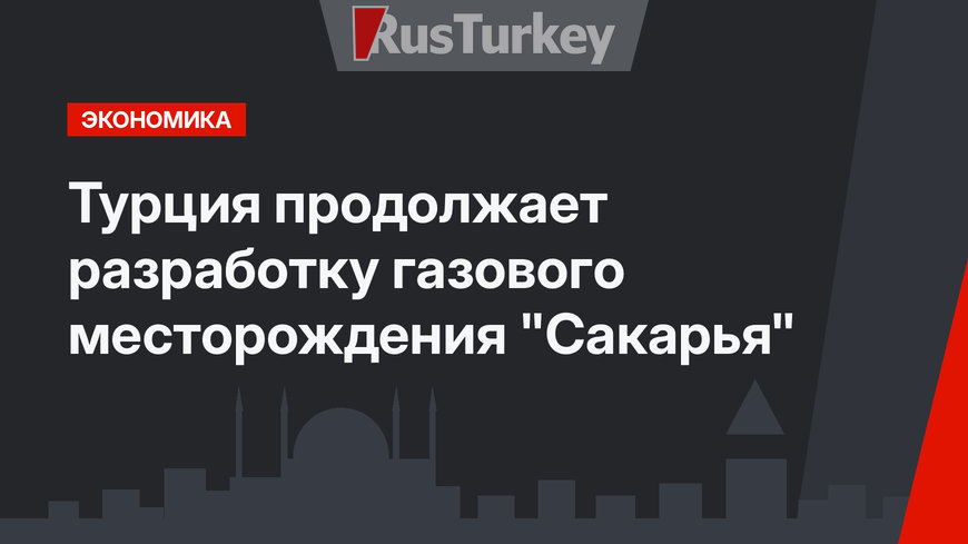Турция продолжает разработку газового месторождения "Сакарья"