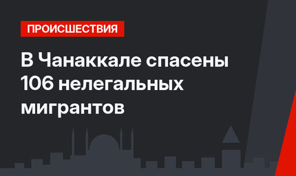 В Чанаккале спасены 106 нелегальных мигрантов