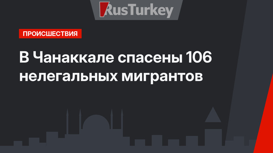 В Чанаккале спасены 106 нелегальных мигрантов
