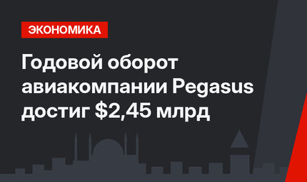 Годовой оборот авиакомпании Pegasus достиг $2,45 млрд