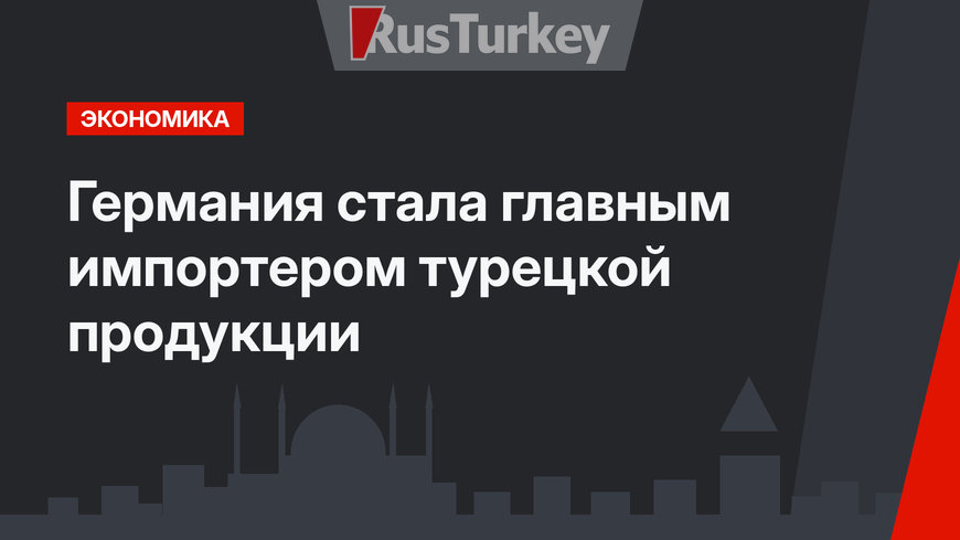 Германия стала главным импортером турецкой продукции