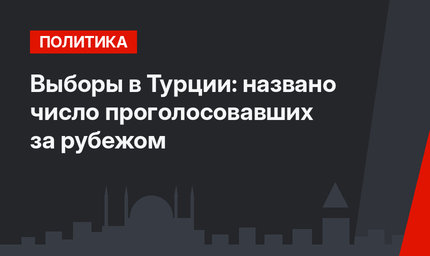 Выборы в Турции: названо число проголосовавших за рубежом