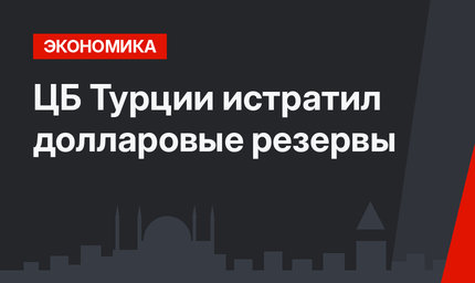 ЦБ Турции истратил долларовые резервы