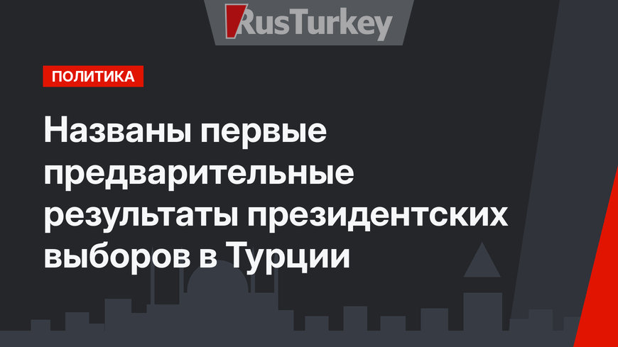Названы первые предварительные результаты президентских выборов в Турции