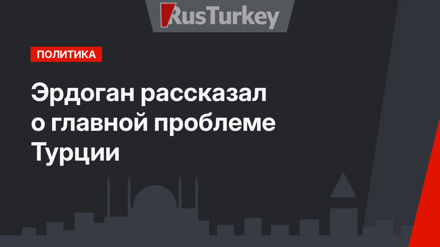 Эрдоган рассказал о главной проблеме Турции
