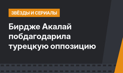 Бирдже Акалай побдагодарила турецкую оппозицию