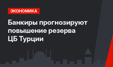 Банкиры прогнозируют повышение резерва ЦБ Турции