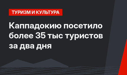 Каппадокию посетило более 35 тыс туристов за два дня