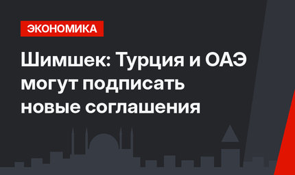 Шимшек: Турция и ОАЭ могут подписать  новые соглашения