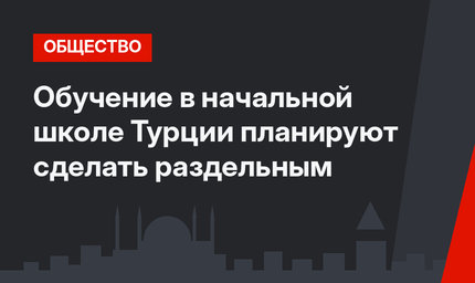 Обучение в начальной школе Турции планируют сделать раздельным