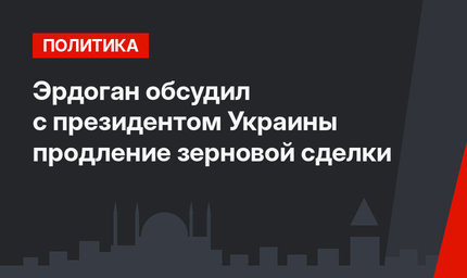 Эрдоган обсудил с президентом Украины продление зерновой сделки