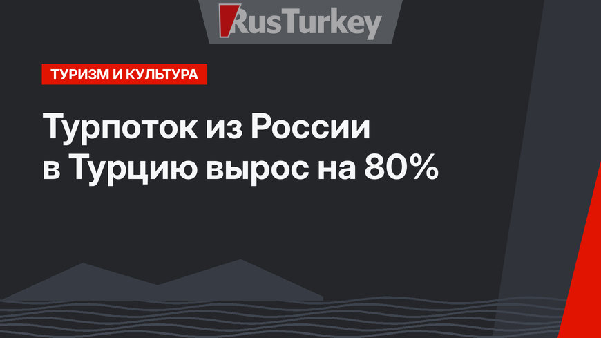 Турпоток из России в Турцию вырос  на 80%