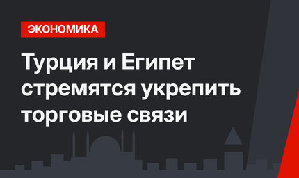 Турция и Египет стремятся укрепить торговые связи