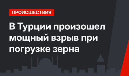 В Турции произошел мощный взрыв при погрузке зерна