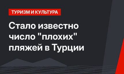 Стало известно число "плохих" пляжей в Турции