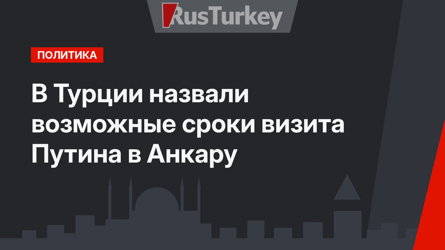 В Турции назвали возможные сроки визита Путина в Анкару