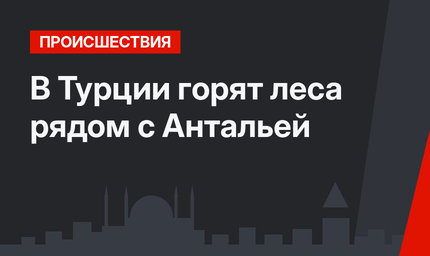 В Турции горят леса рядом с Антальей