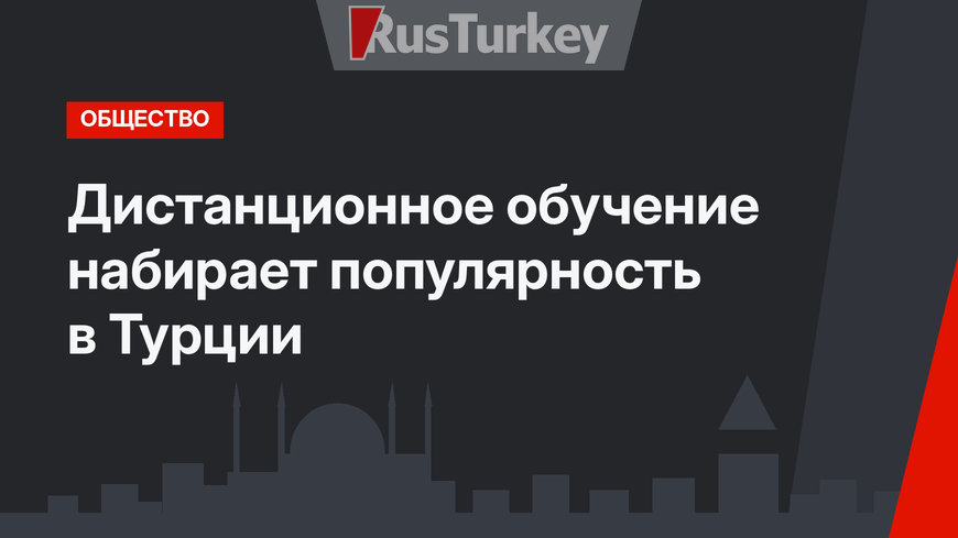 Дистанционное обучение набирает популярность в Турции