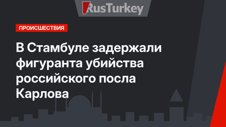 В Стамбуле задержали фигуранта убийства российского посла Карлова